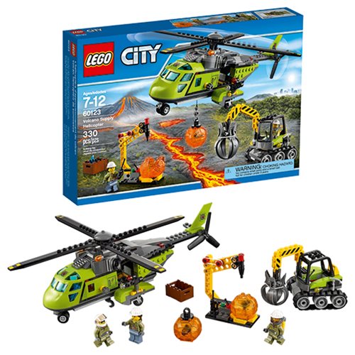 LEGO City In Out 60123 Volcano Supply Helicopter